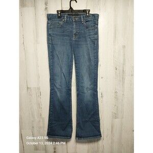 Calvin Klein Womens Flare Jeans Sz 6 Dark  Wash Cotton Spandex 30x32